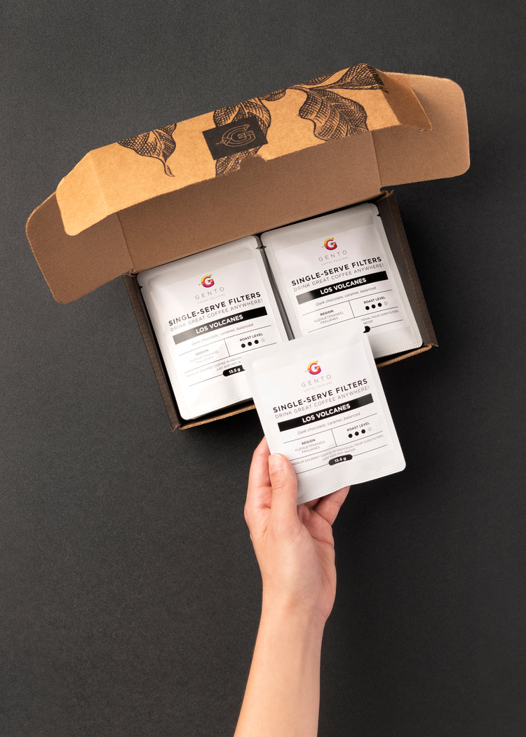 SINGLE-SERVE POUR-OVER FILTER - LOS VOLCANES - 16 Pack