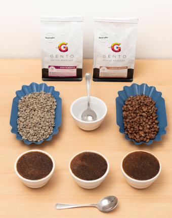 Café oro, café tostado y café molido