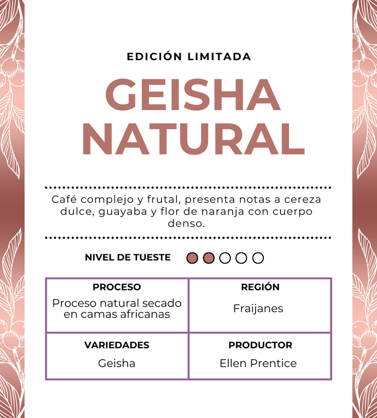 GRAND CRU SERIES - GEISHA NATURAL 8oz (Edición Limitada)